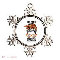Messy Bun Hair Multiple Sclerosis Awareness Ornament thumb 0