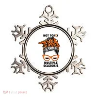 Messy Bun Hair Multiple Sclerosis Awareness Ornament thumb 0