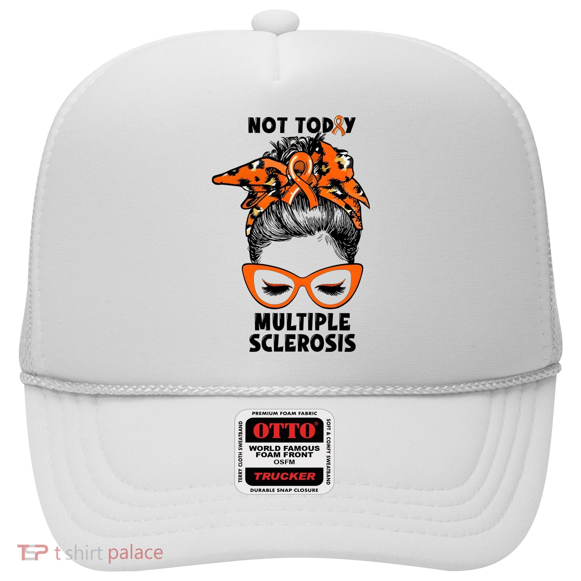Messy Bun Hair Multiple Sclerosis Awareness Hat