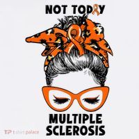 Messy Bun Hair Multiple Sclerosis Awareness Tank Top thumb 6