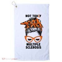 Messy Bun Hair Multiple Sclerosis Awareness Golf Towel thumb 0