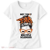 Messy Bun Hair Multiple Sclerosis Awareness Women's T-Shirt thumb 0