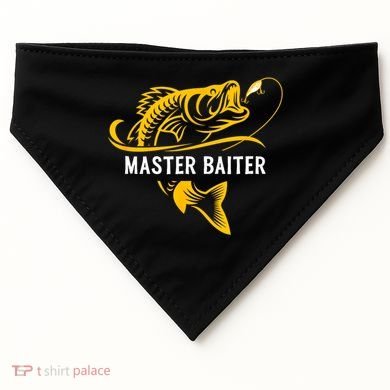 Master Baiter Hoocker Funny Fishing Gift USA-Made Doggie Bandana