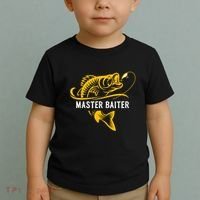 Master Baiter Hoocker Funny Fishing Gift Toddler T-Shirt thumb 2