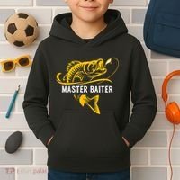 Master Baiter Hoocker Funny Fishing Gift Kids Hoodie thumb 2
