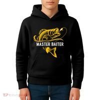 Master Baiter Hoocker Funny Fishing Gift Kids Hoodie thumb 4