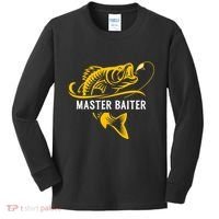 Master Baiter Hoocker Funny Fishing Gift Kids Long Sleeve Shirt thumb 0