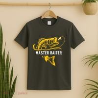 Master Baiter Hoocker Funny Fishing Gift T-Shirt thumb 2
