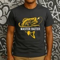 Master Baiter Hoocker Funny Fishing Gift T-Shirt thumb 3