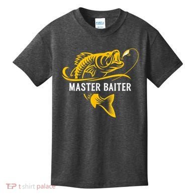 Master Baiter Hoocker Funny Fishing Gift Kids T-Shirt