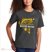Master Baiter Hoocker Funny Fishing Gift Kids T-Shirt thumb 2