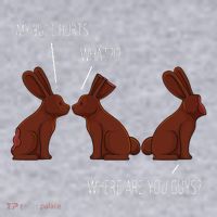 My Butt Hurts Funny Easter Chocolate Bunny Meme Joke Gift Women's Sweatshirt thumb 2