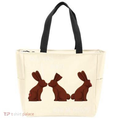 My Butt Hurts Funny Easter Chocolate Bunny Meme Joke Gift Tote Bag