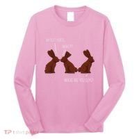 My Butt Hurts Funny Easter Chocolate Bunny Meme Joke Gift Long Sleeve Shirt thumb 0