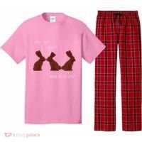 My Butt Hurts Funny Easter Chocolate Bunny Meme Joke Gift Pajama Set thumb 0