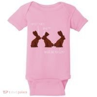 My Butt Hurts Funny Easter Chocolate Bunny Meme Joke Gift Baby Bodysuit thumb 0