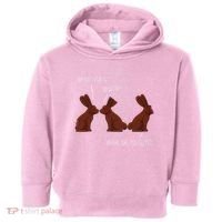 My Butt Hurts Funny Easter Chocolate Bunny Meme Joke Gift Toddler Hoodie thumb 0