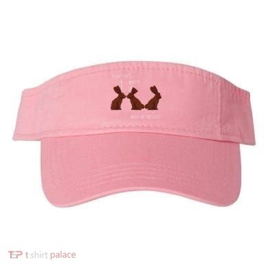 My Butt Hurts Funny Easter Chocolate Bunny Meme Joke Gift Visor