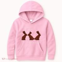 My Butt Hurts Funny Easter Chocolate Bunny Meme Joke Gift Kids Hoodie thumb 0