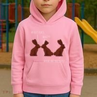 My Butt Hurts Funny Easter Chocolate Bunny Meme Joke Gift Kids Hoodie thumb 2