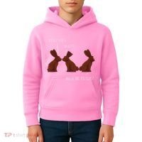 My Butt Hurts Funny Easter Chocolate Bunny Meme Joke Gift Kids Hoodie thumb 4