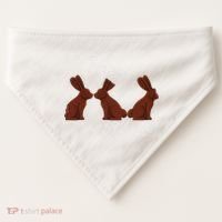 My Butt Hurts Funny Easter Chocolate Bunny Meme Joke Gift USA-Made Doggie Bandana thumb 0