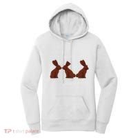 My Butt Hurts Funny Easter Chocolate Bunny Meme Joke Gift Women's Hoodie thumb 0