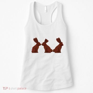 My Butt Hurts Funny Easter Chocolate Bunny Meme Joke Gift Women's Tank Top