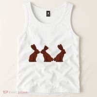 My Butt Hurts Funny Easter Chocolate Bunny Meme Joke Gift Tank Top thumb 2
