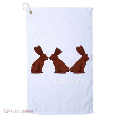 My Butt Hurts Funny Easter Chocolate Bunny Meme Joke Gift Golf Towel
