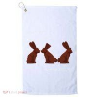 My Butt Hurts Funny Easter Chocolate Bunny Meme Joke Gift Golf Towel thumb 0