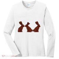 My Butt Hurts Funny Easter Chocolate Bunny Meme Joke Gift Women's Long Sleeve Shirt thumb 0