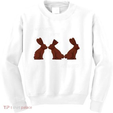 My Butt Hurts Funny Easter Chocolate Bunny Meme Joke Gift Kids Sweatshirt