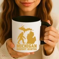 Michigan Bigfoot Hunter Coffee Mug thumb 3