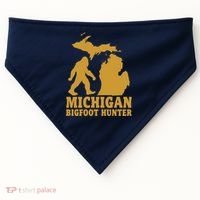 Michigan Bigfoot Hunter USA-Made Doggie Bandana thumb 0