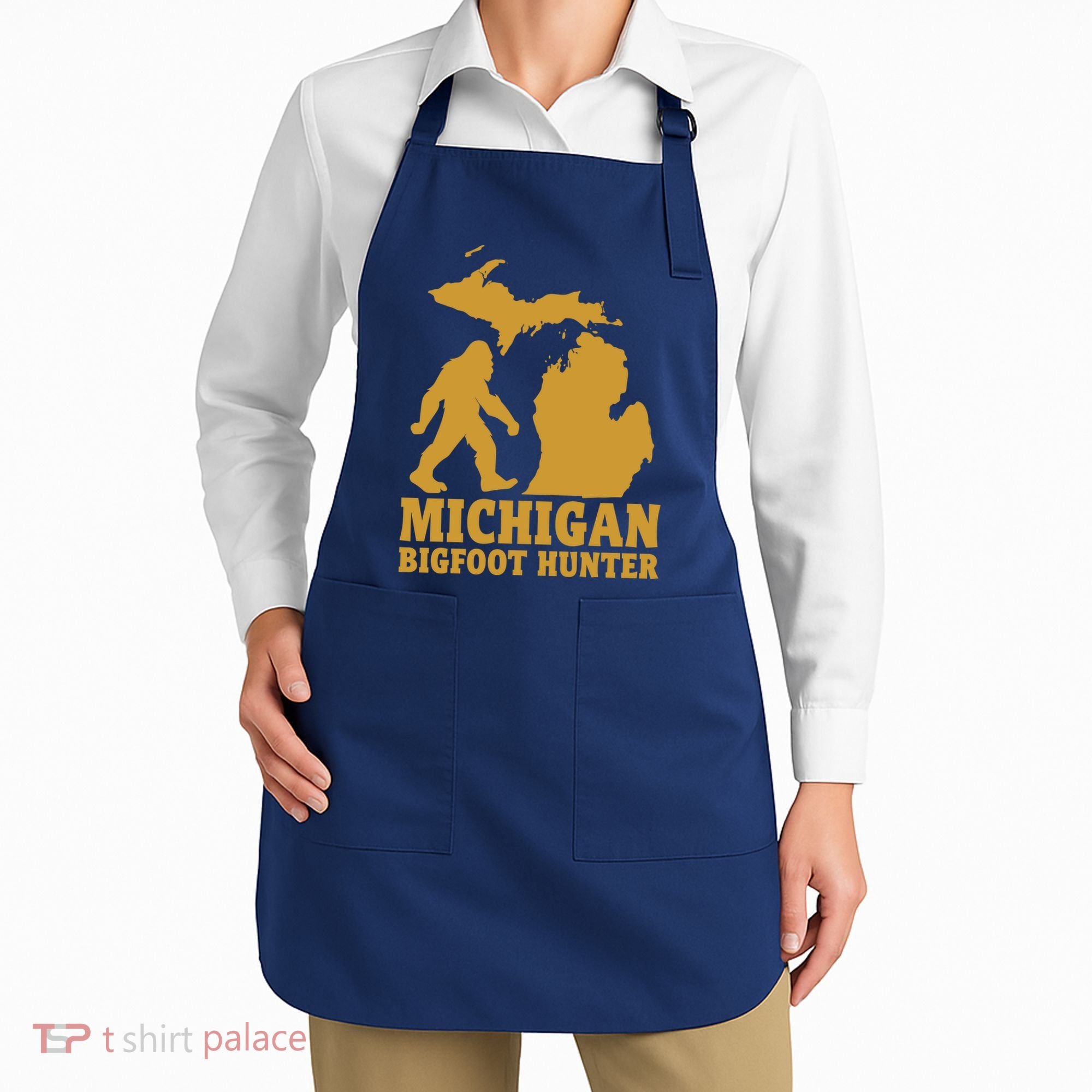 Michigan Bigfoot Hunter Apron