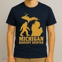 Michigan Bigfoot Hunter T-Shirt thumb 3