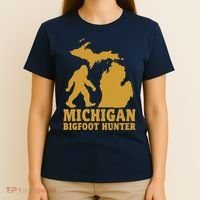 Michigan Bigfoot Hunter T-Shirt thumb 4