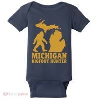 Michigan Bigfoot Hunter Baby Bodysuit thumb 0