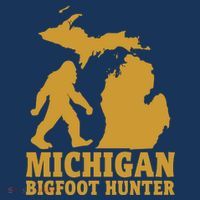 Michigan Bigfoot Hunter Baby Bodysuit thumb 2