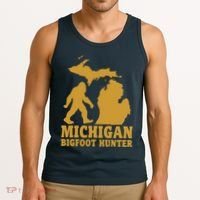 Michigan Bigfoot Hunter Tank Top thumb 3