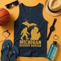 Michigan Bigfoot Hunter Tank Top thumb 4
