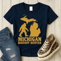 Michigan Bigfoot Hunter Women's T-Shirt thumb 3