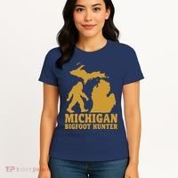 Michigan Bigfoot Hunter Women's T-Shirt thumb 4