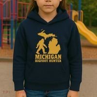 Michigan Bigfoot Hunter Kids Hoodie thumb 3