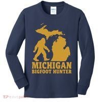 Michigan Bigfoot Hunter Kids Long Sleeve Shirt thumb 0