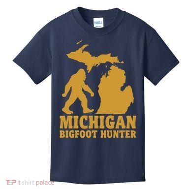Michigan Bigfoot Hunter Kids T-Shirt