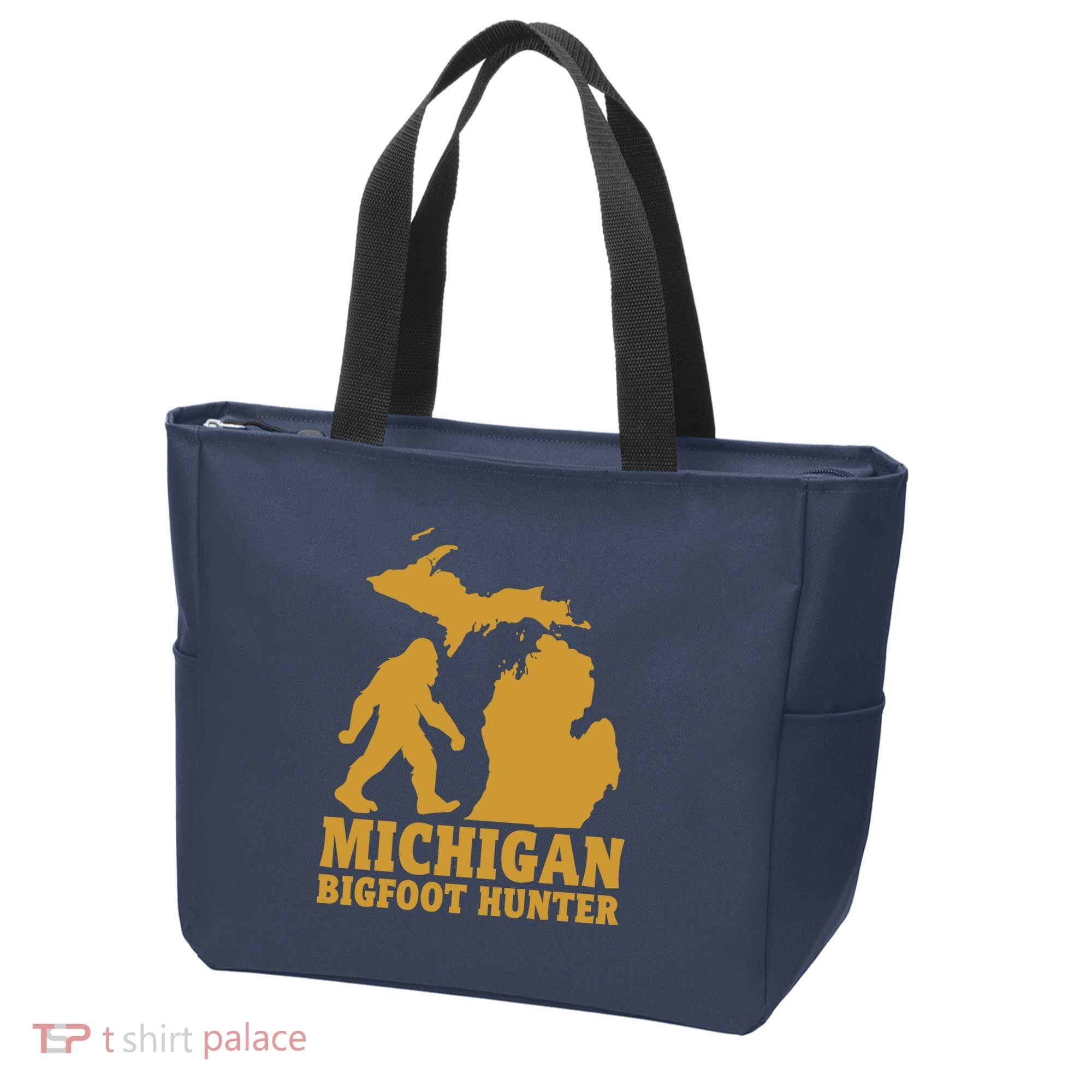 Michigan Bigfoot Hunter Tote Bag