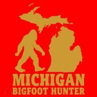 Michigan Bigfoot Hunter Santa Hat thumb 1