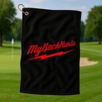My Back Hurts Golf Towel thumb 1